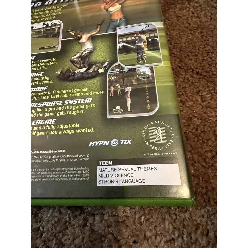 Outlaw Golf (Microsoft Xbox, 2002) W/ manual